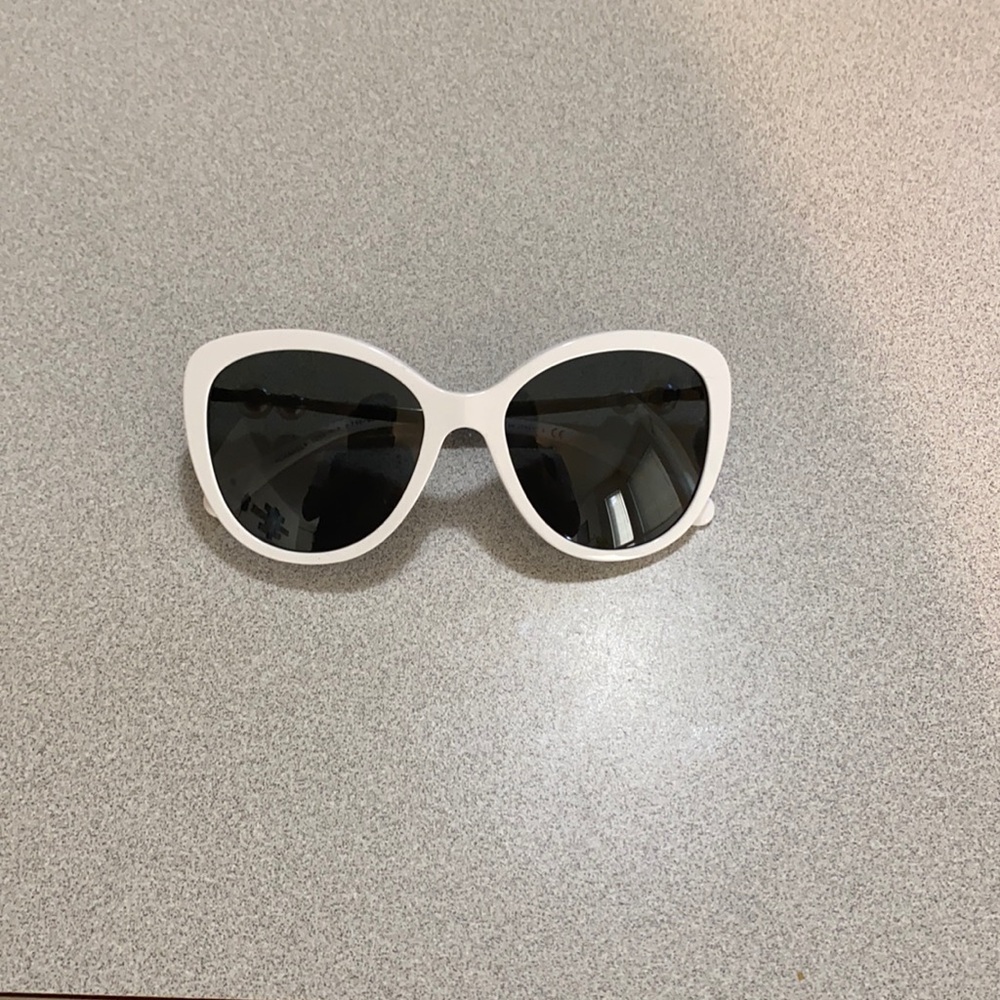 Chanel butterfly sunglasses black and white